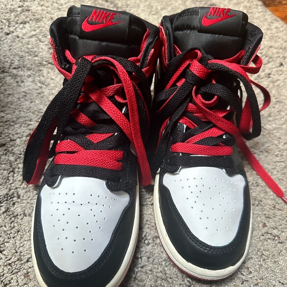 Jordan Kids Sneakers in Red, Black, and White